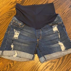 Maternity Jean Shorts